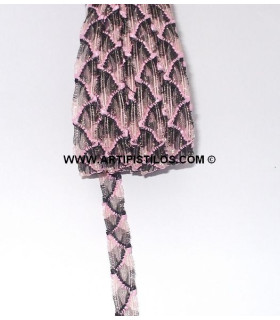 Trenza De Rafia Sintetica Rosa 15 Mm. De Ancho X 1 Metro De Largo - colores para