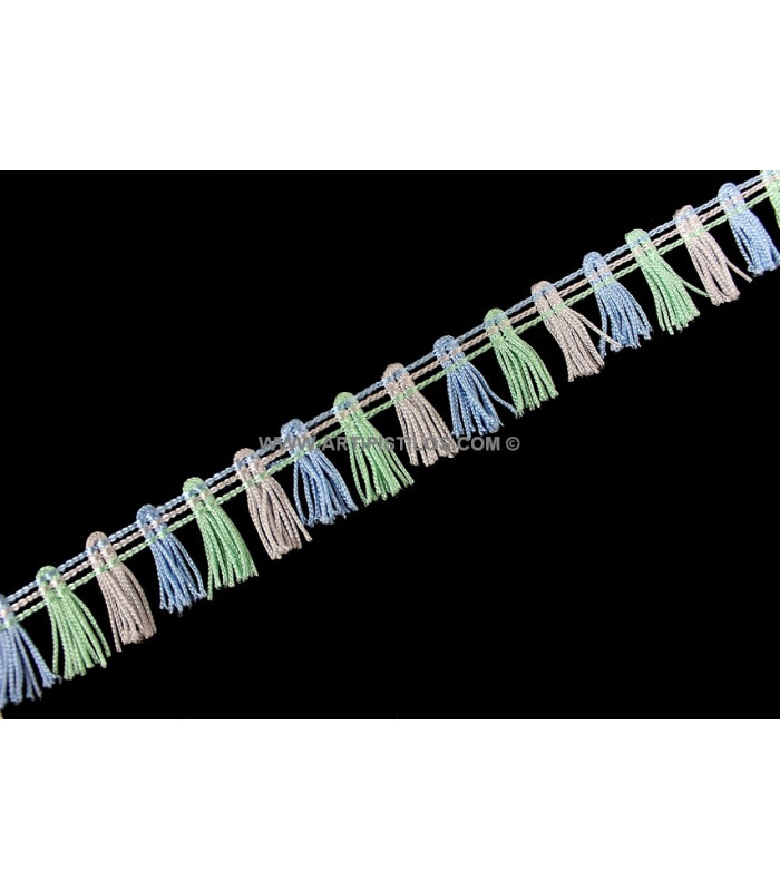 Multicolored tassels ribbon