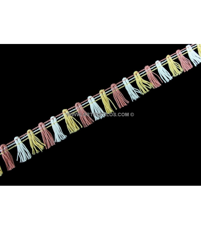 Multicolored tassels ribbon