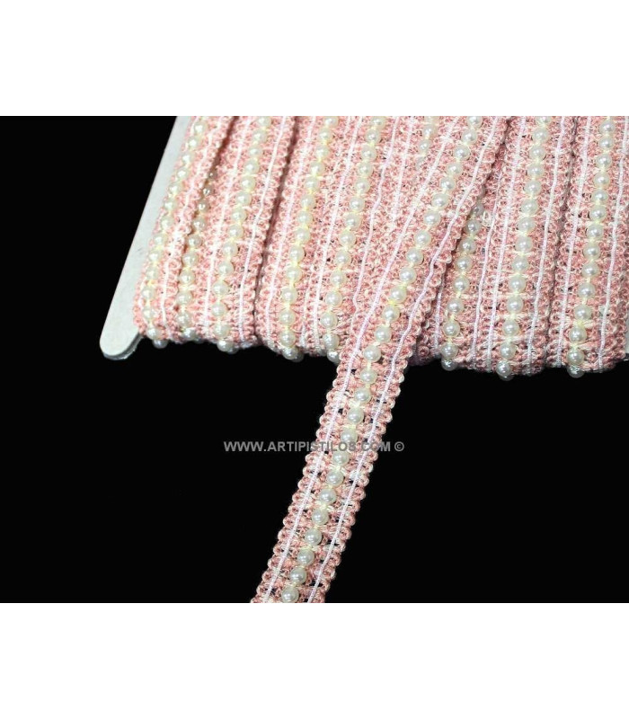 RIBBON WITH PEARLS 15MM