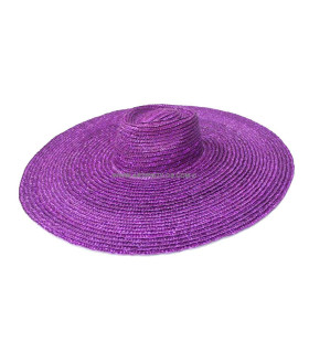 Natural Straw Hat "vandellas" Bougainvillea - color