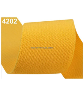 Cinta Elastica Para Cinturones 5 Cms. Amarillo Canario 1 Mt. X 5 Cms. - gama de colores