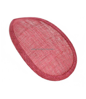 Base Sinamay Lágrima Rojo Oscuro 8 X 16 Cms. - tocados para