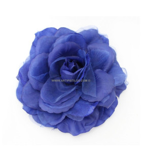 Flor De Tela "vega" 20 Cm Royal - broche