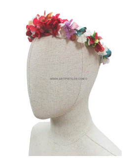 Corona De Flores "afrodita" S/ Foto - hortensias preservadas