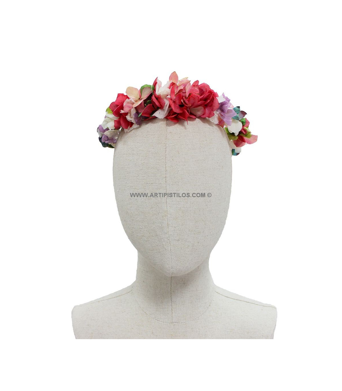Saludar Autonomía efecto Corona de flores "Afrodita" - Coronas Y Tiaras - Boutique - Materiales para  tocados, Flores preservadas, Flecos de plumas, Bobin