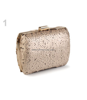 Sequin Hard Shell Clutch Bag (SEQUINS TWO- SIDED)