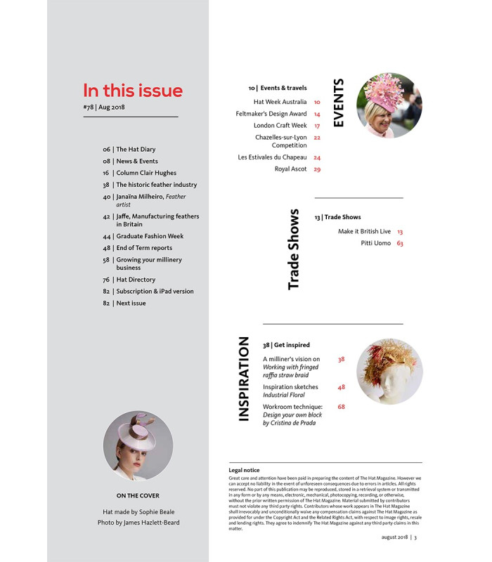 THE HAT MAGAZINE / AUGUST 2018