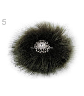 Broche Decorativo 7 - 10 Cm Verde Oliva - costura
