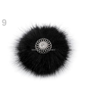 Broche Decorativo 7 - 10 Cm Preto - costura