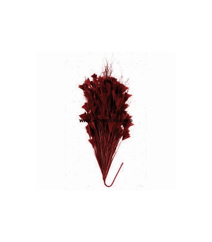MONTAJE DE PLUMAS GALLO/AVESTRUZ 30 X 15 cm