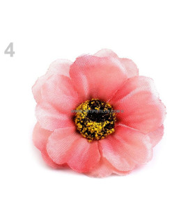 Flor De Tela Decorativa 5 Cm Rosa - flores para decorar