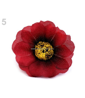 Flor De Tela Decorativa 5 Cm Rojo - flores para decorar