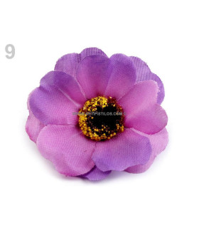 Flor De Tela Decorativa 5 Cm Violeta - flores para decorar