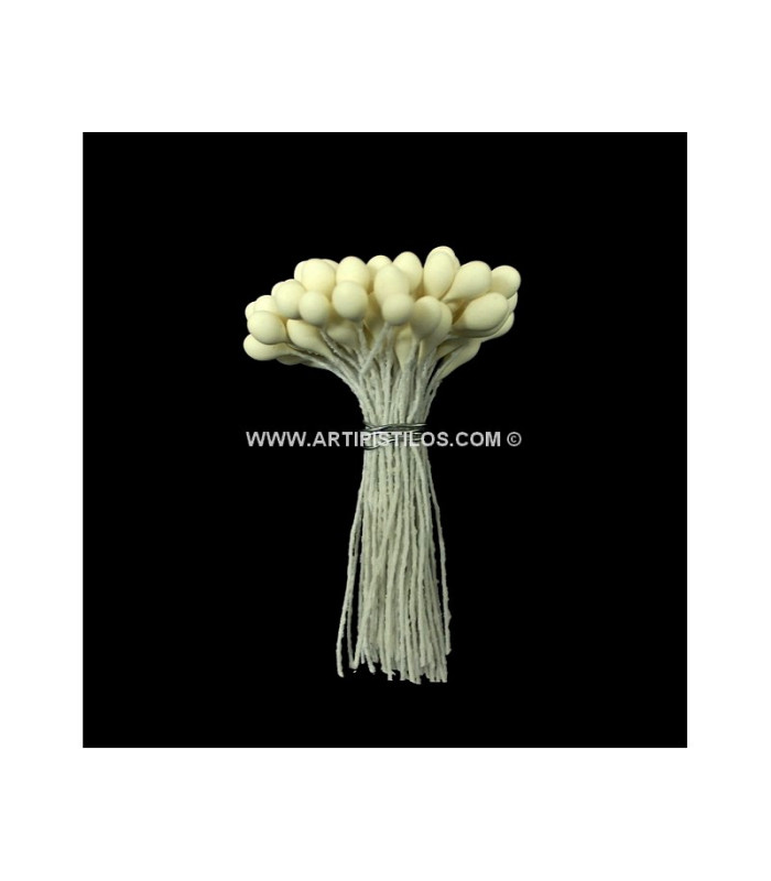 PACK 90 PISTILS MATT 5 MM. DIAMETER WIRE STEM