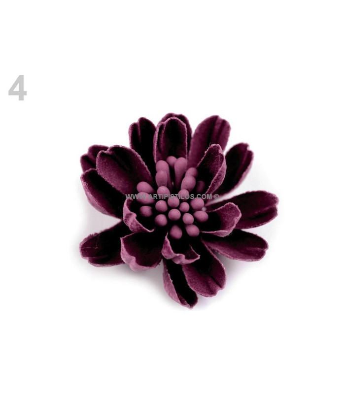 FLOR DE TELA CON PISTILOS
