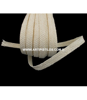 Raffia Braid 9 Mm. Blanco Roto 1 Metro De Largo X 9 Mm. De Ancho - colores para