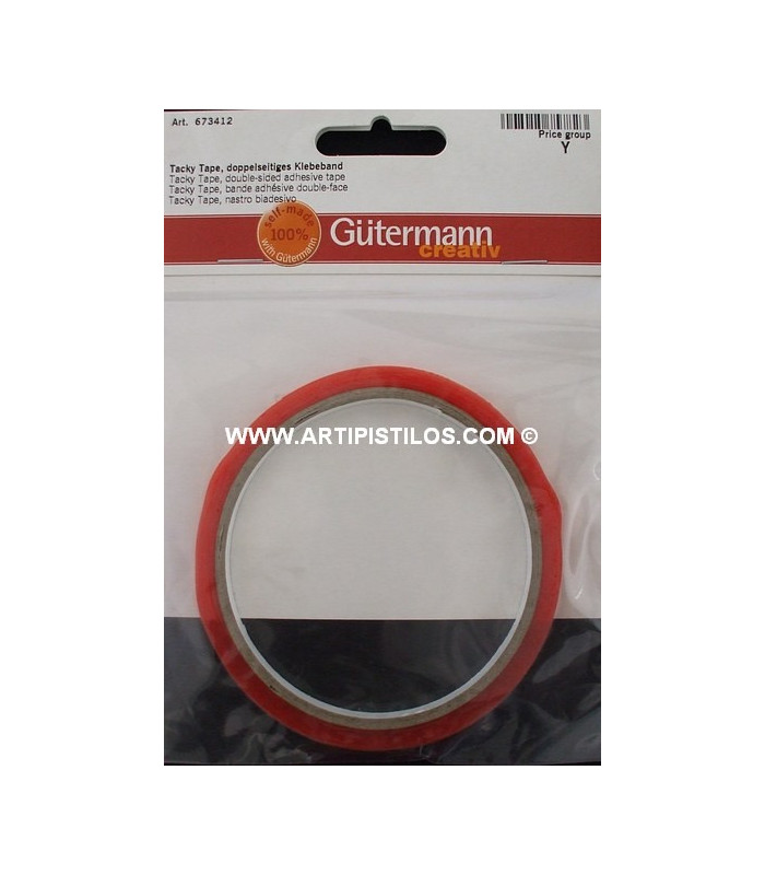 CINTA ADHESIVA DOBLE CARA 12 MM.