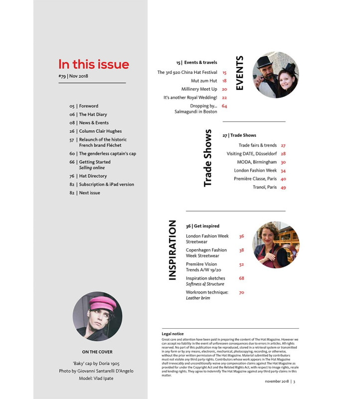 THE HAT MAGAZINE / November 2018