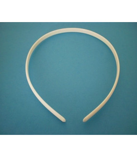 Diadema De Plástico 5 Mm. Marfil 11,5 Cms. X 13,5 Cms. X 5 Mm. - color