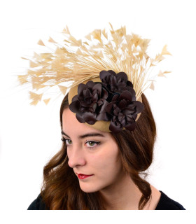 Headpiece Alrisha Camel - beret