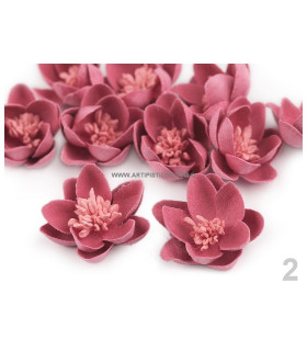 Miniflor Con Pistilos 3 Cm Diámetro Frambuesa - flores de