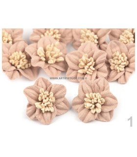 Miniflor Con Pistilos 30 Mm Diámetro Salmon Claro - flores de