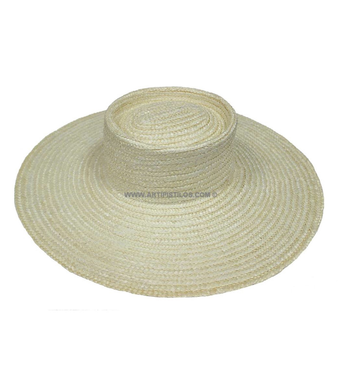 Natural straw braided hat "KHATARINA"