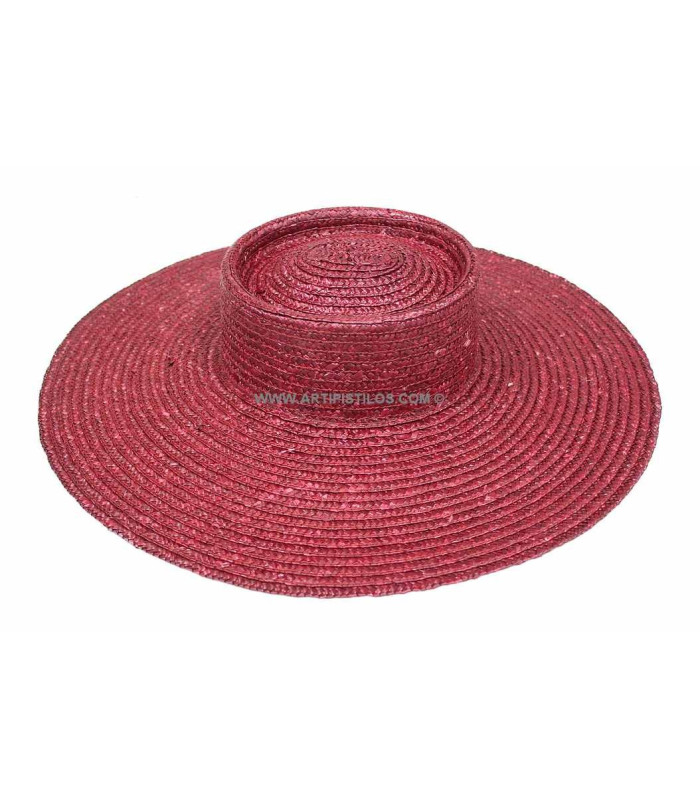 Natural straw braided hat "KHATARINA"