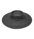 Natural straw braided hat "KHATARINA"