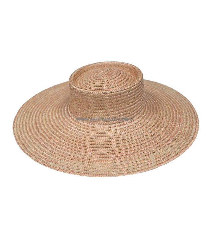 Natural straw braided hat "KHATARINA"