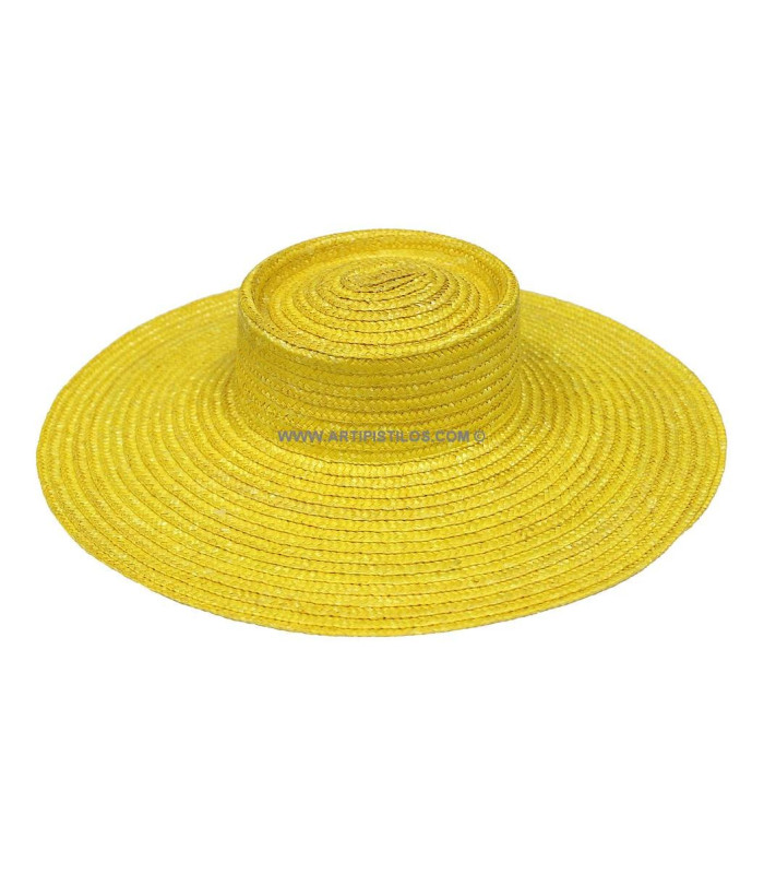 Natural straw braided hat "KHATARINA"