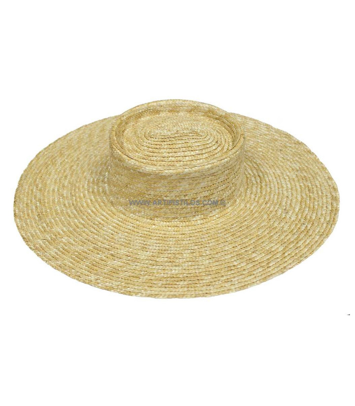 Natural straw braided hat "KHATARINA"