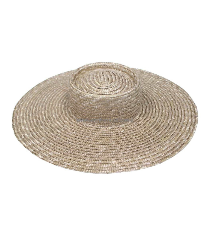 Natural straw braided hat "KHATARINA"
