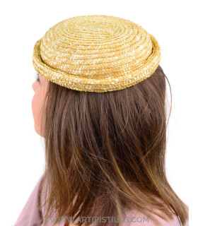 Natural Straw Base For Fascinator "catania" Natural