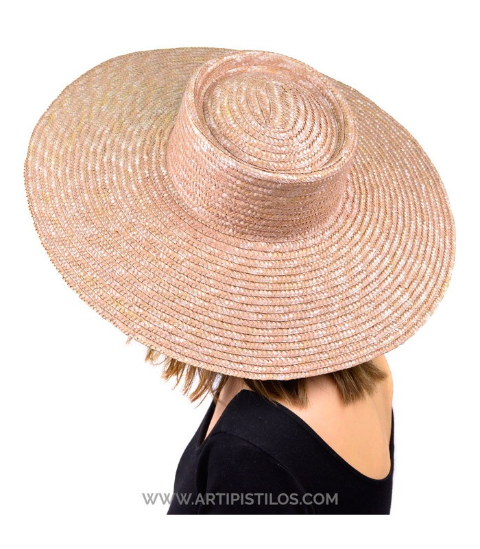 Natural straw braided hat "KHATARINA"