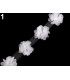 TIRA FLORES DE TUL 1 mt x 6 cm