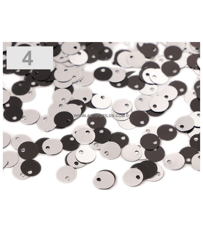 Reversible and shiny sequins 6 mm