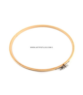 Bastidor Bambú Para Bordar 22 Cm Diametro Natural - bordados