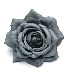 Tecido Rosa "royal" 10.5 Cm Cinza - plástico