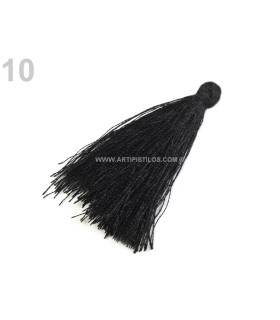 Borla Decorativa 4 Cms. Negro Largo: 4 Cms. - bolsos