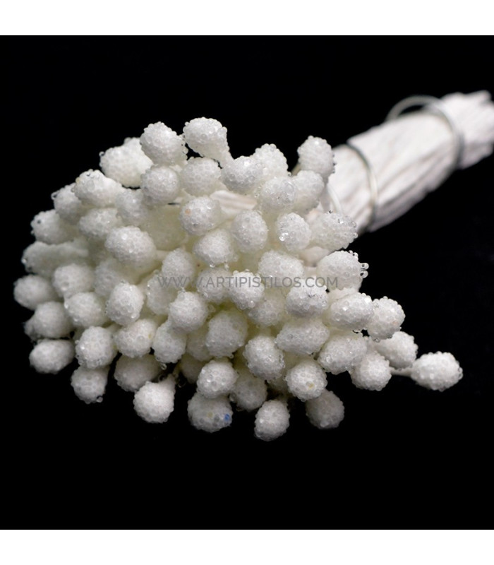 PISTILOS GRANULADOS 80 unidades Tallo hilo de algodón