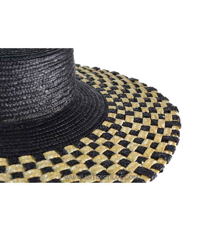 Straw braided natural hat "LOVELACE"