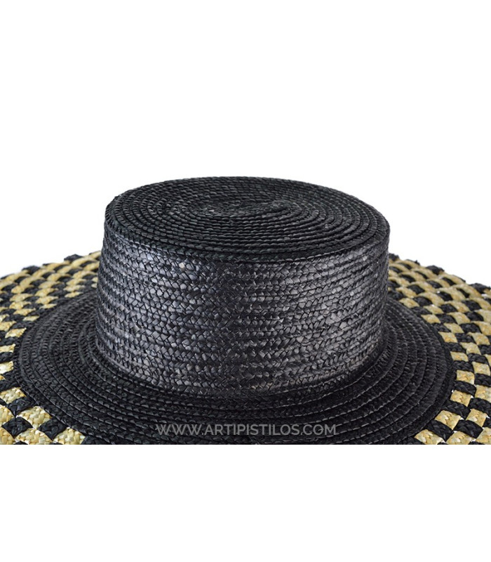 Straw braided natural hat "LOVELACE"