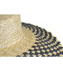 Straw braided natural hat "CURIE"