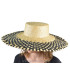 Straw braided natural hat "CURIE"