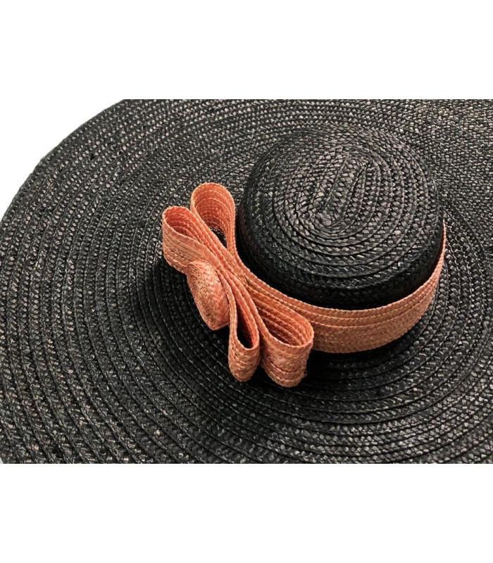 Natural straw ornament "FLOR"