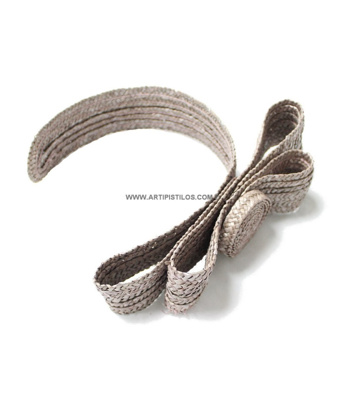 Natural straw ornament "FLOR"