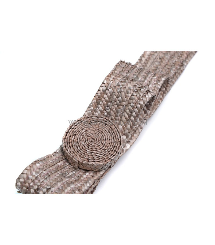 Braided natural straw ornament "FLOR"