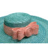 Braided natural straw ornament "FLOR"